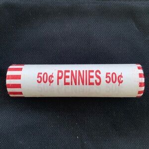 2025 Unopened Bank Roll 50 Pennies Lincoln Shield Cent Final Penny Uncirculated